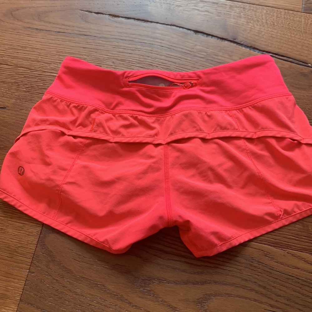 Hot pink speed up lulu shorts size 2 !!